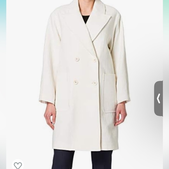 United Colors of Benetton double breasted longline coat - Picture 2 of 7